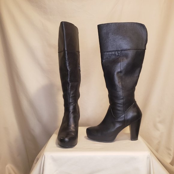 Steve Madden Knee Length Leather Boots - Picture 4 of 11